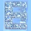 "E" Rhinestone Charm